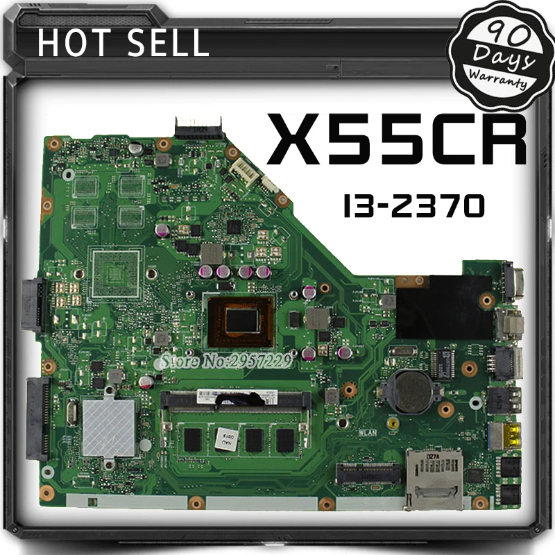 For ASUS X55CR X55VD motherboard 4G font b RAM b font i3 cpu rev3 1 100