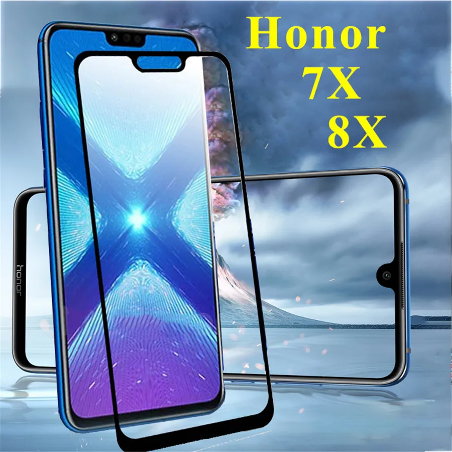Стекло для honor 8x 7x max закаленное стекло huawei 8xmax 8 7 x s защита экрана защитный чехол