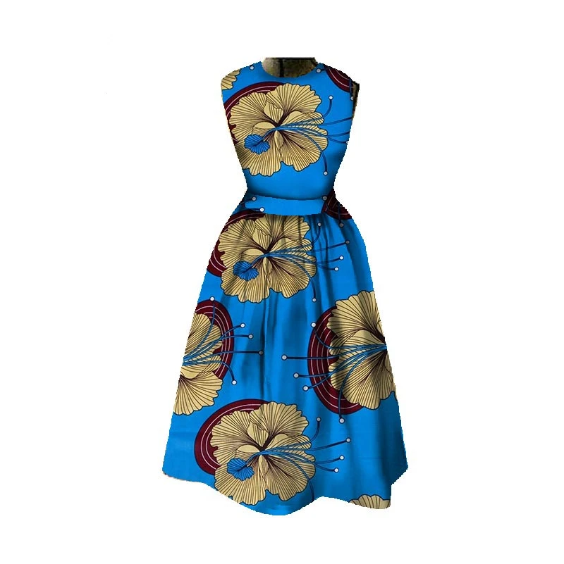 2018-New-summer-Africa-Dresses-for-Women-Dashiki-Midi-Length-African-Print-Dresses-Bazin-Riche-Plus(15)