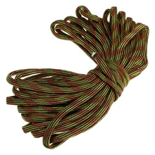 SEWS 7 веревка Паракорд военный парашютный канат устойчивый для кемпинга выживания цвет: желтый Длина: 15 м