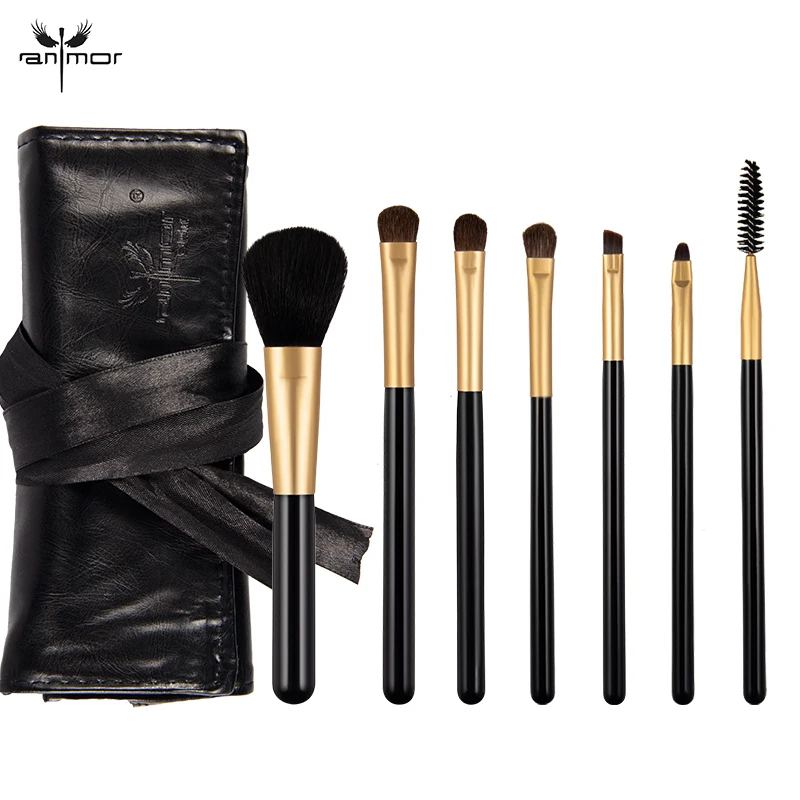 

Anmor 7Pcs Makeup Brushes Kit Set Professional Foundation EyeShadow Eyelashes Lip Brush Make up Cosmetics Tools Pincel Maquiagem