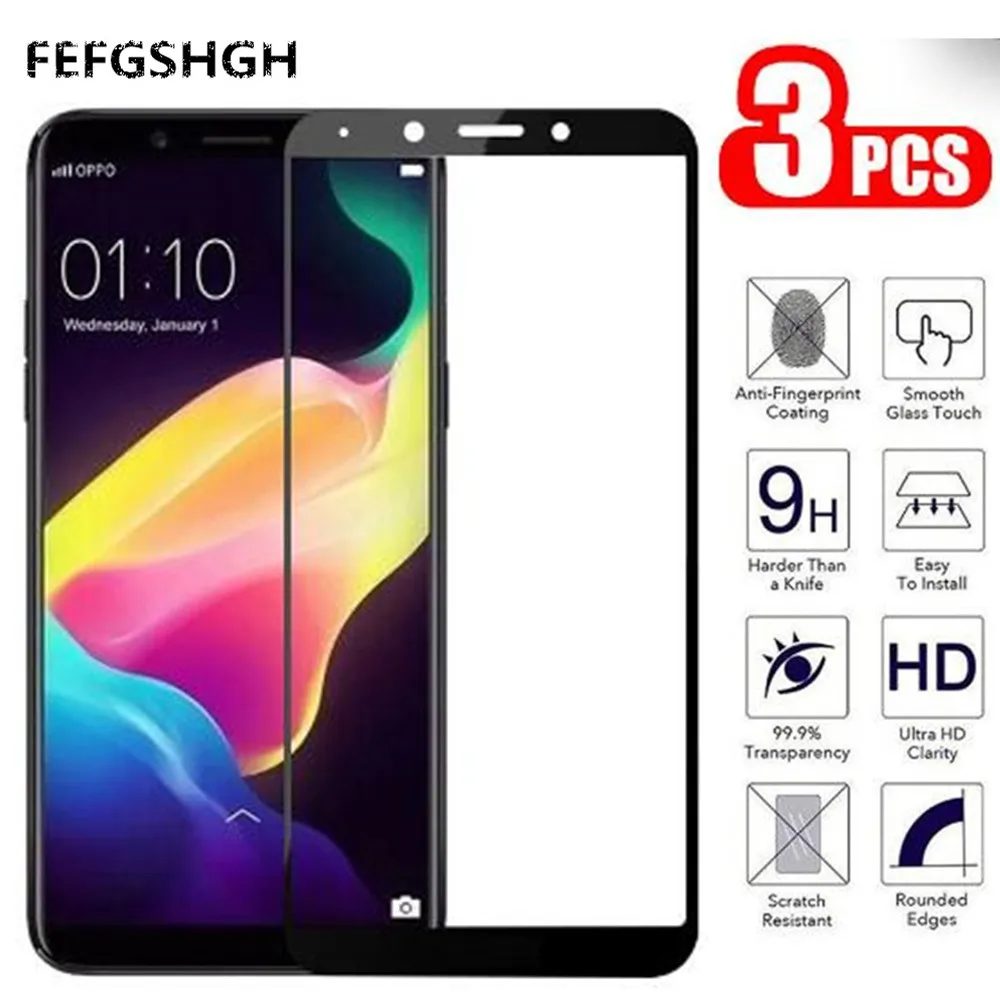Tempered Glass For OPPO F5 Screen Protector for OPPO A73 Full