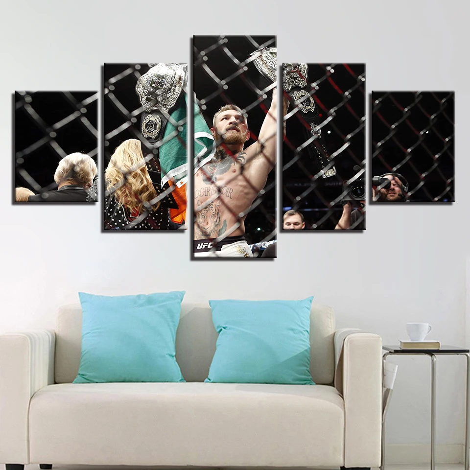 Conor McGregor UFC Canvas Wall Art Picture Print 3 Panels 