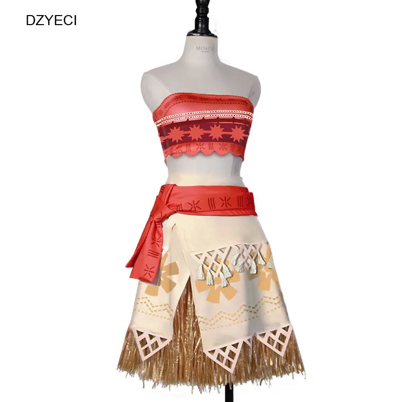 DZYECI Moana Vaiana/комплект для маленьких девочек изысканные наряды костюм на Хэллоуин
