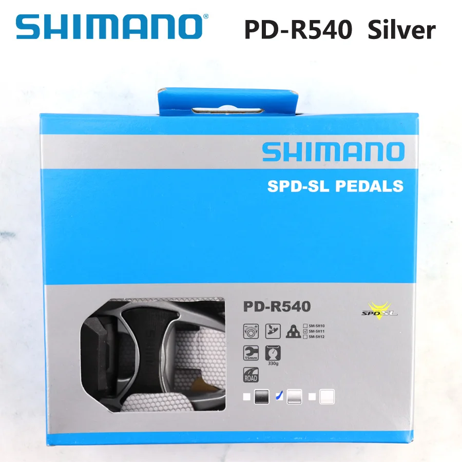 SHIMANO PD R540 педали самоблокирующаяся педаль SPD компоненты велосипедные гонки дорожные велосипеды педали включают SM-SH11 части велосипеда