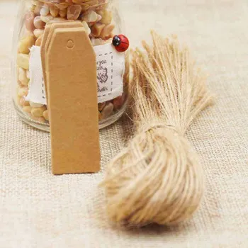 

zerongE jewelry blank craft brand gift hang Tag wedding note tag 500pcs +500pcs rope per lot custom logo available