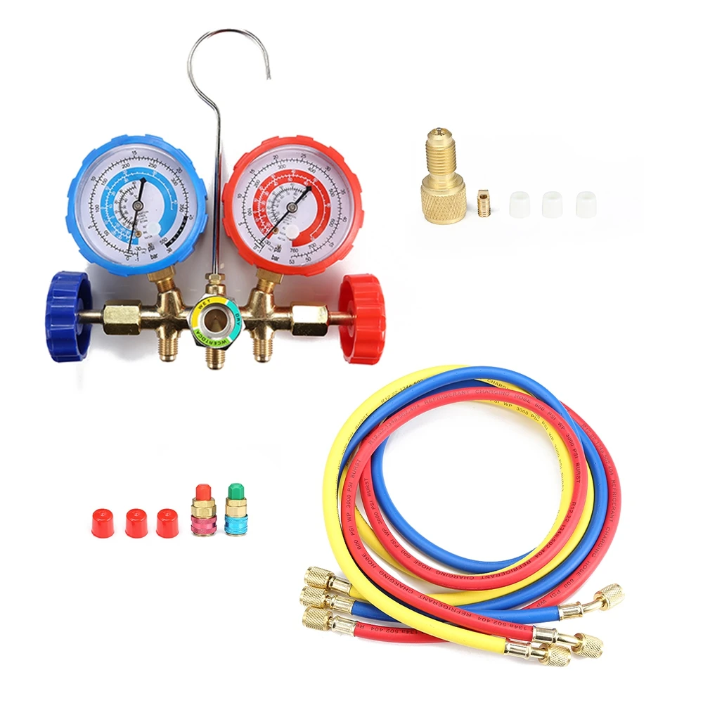 R22 / R134 R404 R410 делитель тока для измерения температуры воздуха|Манометры| |