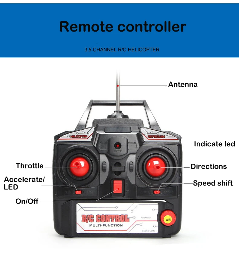 EN71 extra Large Rc Helicopter, remote controller 3.5-CHANNEL RIC HELICOPTER Antenna Indi