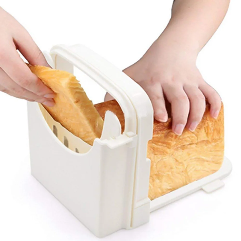 Режущий кухонный инструмент Хлеборезка резак для тостов с направляющей для резки сэндвича машина для нарезки хлеба устройство для нарезки тостов