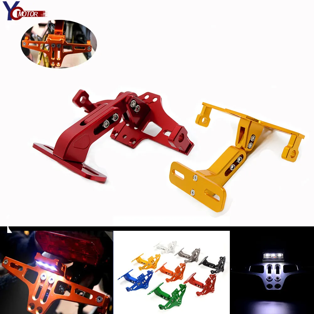 

FOR yamaha YZF600R TRX850 FZR400RR/RRSP ducati 400 MONSTER Universal Motorcycle License Plate Bracket Holder Frame Number Plate
