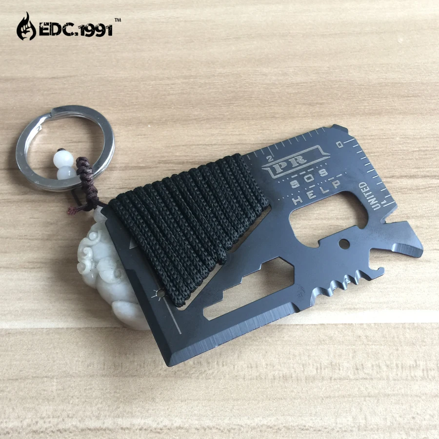 

NEW 14 in 1 Credit Card Mini Wallet SOS Survival Knife Stainless Steel Multi Functional Outdoor Camping Ninja Rescue Pocket Tool