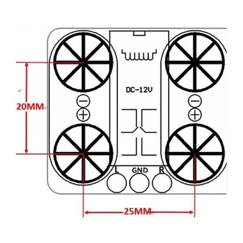 UPC1237 динамик защиты доска непосредственно установлен на шасси AC12-24V для HiFi усилитель A1-004