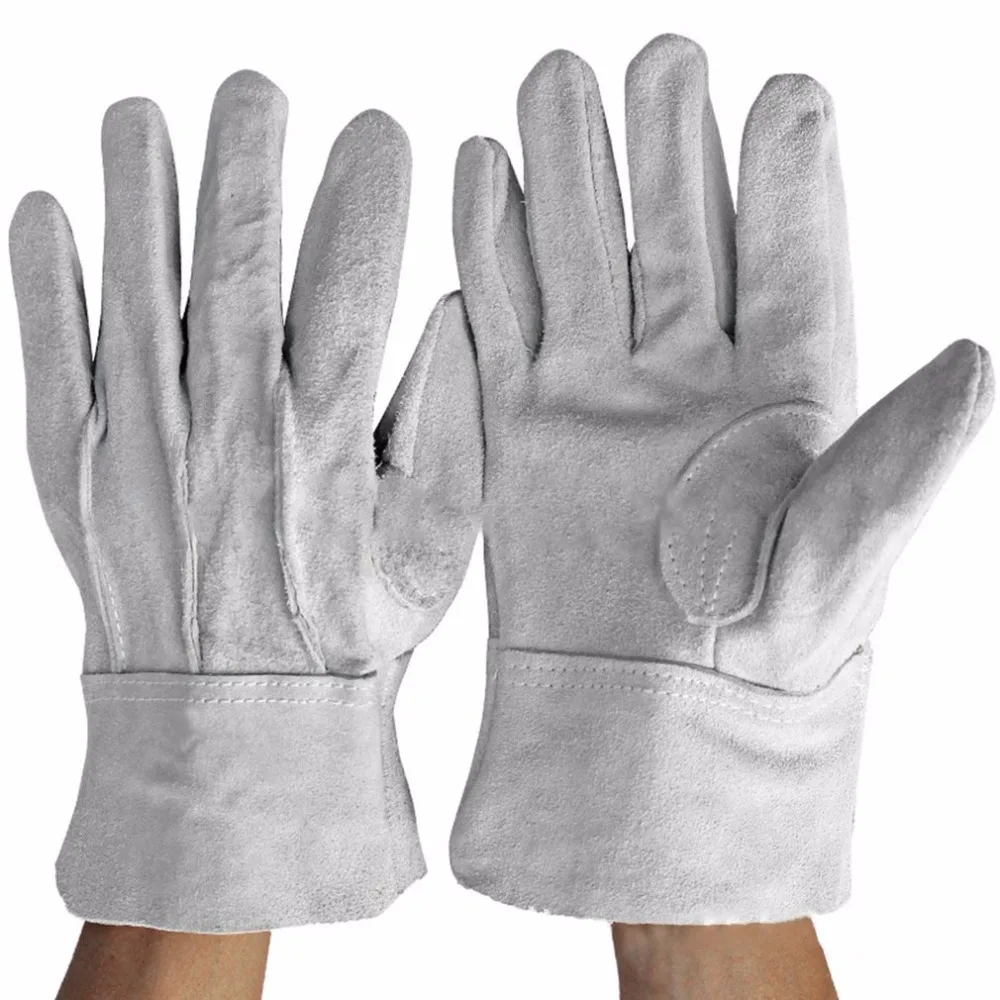 

Fireproof Durable Cow Leather Welder Gloves Comfortable Anti-Heat Work Safety Gloves For Welding Metal Hand Tools
