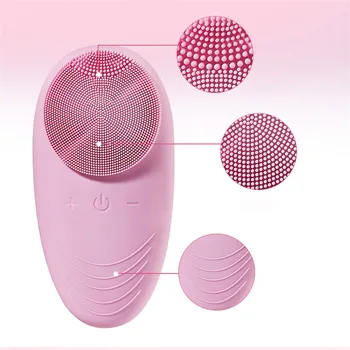 

MAANGE Electric Vibration Facial Cleansing Brush Skin Remove Blackhead Pore Cleanser Waterproof Silicone Face Massager