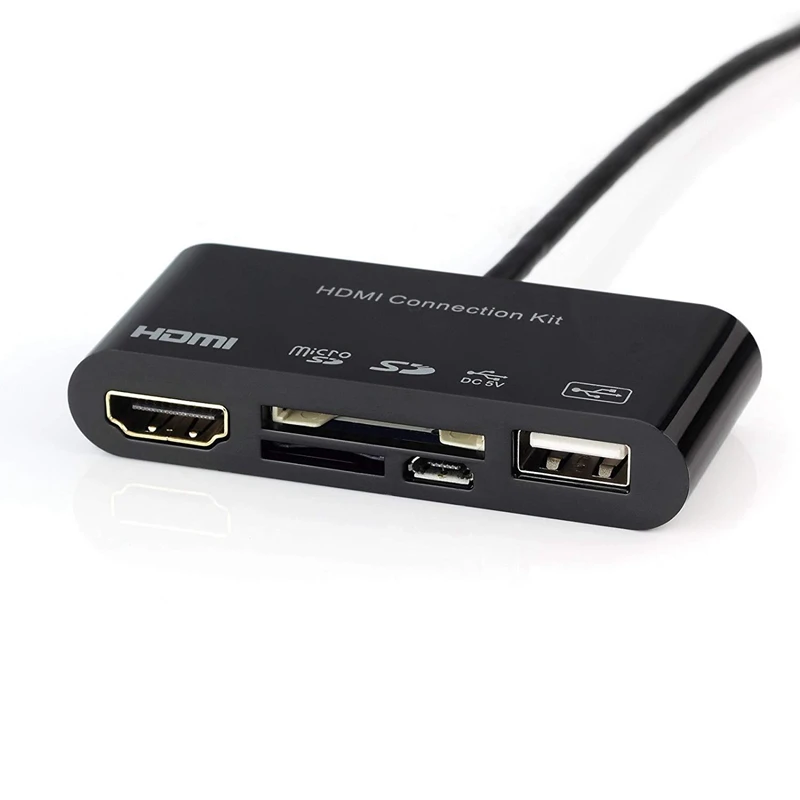 Micro USB 11Pin телефон к HDMI tv HD tv адаптер устройство для чтения карт SD TF кабель для обмена экраном для samsung Galaxy S3 S4 S5 Note2 Note 2 3