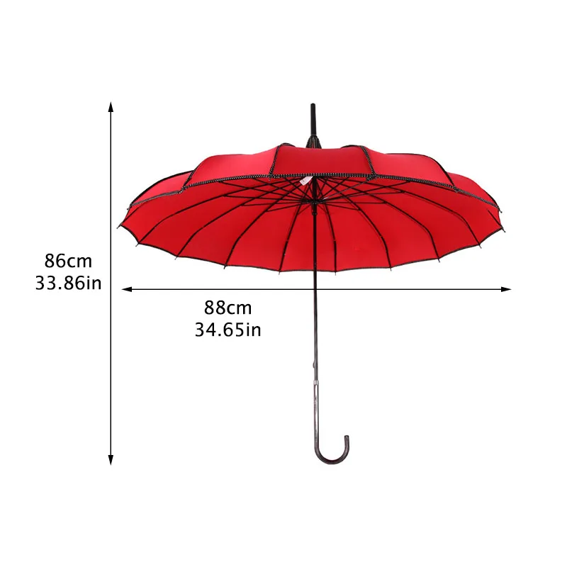Color : Beige TMUmbrella T-M Pagode Parapluie Tour Pagode Parapluie for Femmes Long Manche Gothique Parasol Classique Creative Tour Pagode Coupe-Vent Ensoleillement Et La Pluie Parapluies 