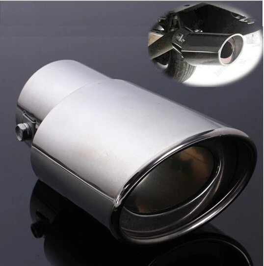 New Universal Chrome Stainless Steel Car Rear Round