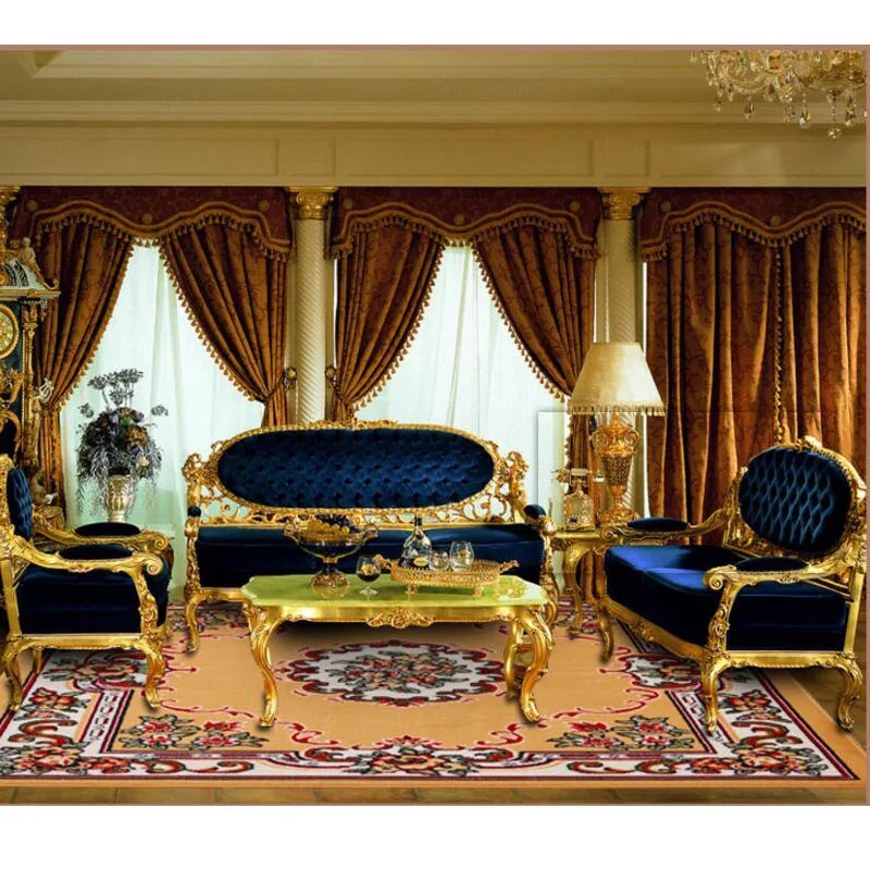 Большой прямоугольный ковер 300*400 см, китайский традиционный принт, ковер для гостиной, современный простой прикроватный диван, чайный столик