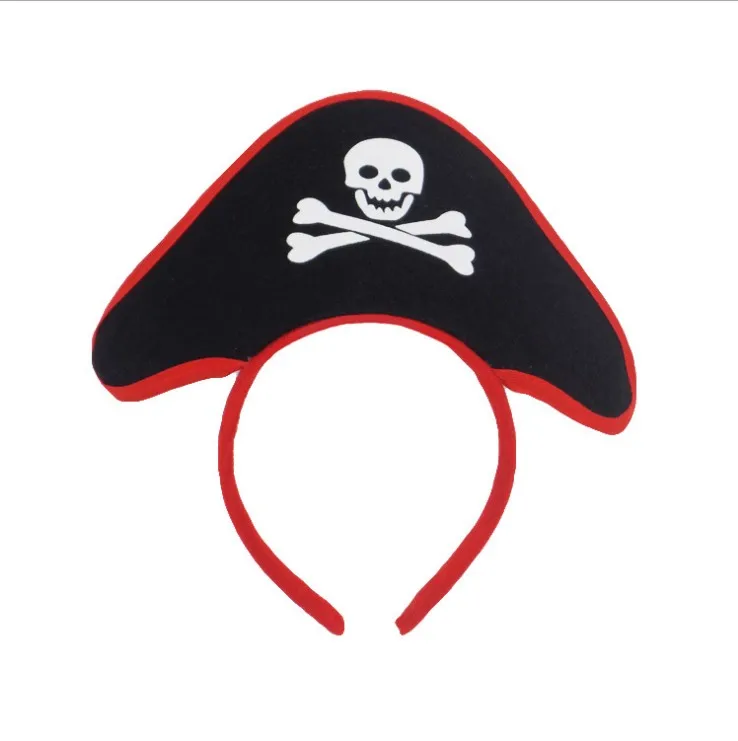 

Halloween festival Play the role Pirate Head hoop Ghost Festival Skull Hair hoop Makeup Ball Prop Headwear children Hair ornamen