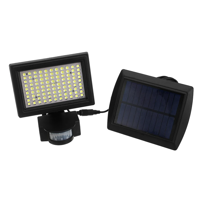 

CLAITE Solar Power 99 LED PIR Motion Sensor Flood Wall Light Waterproof Detector Outdoor Garden Security Street Spot Lighting
