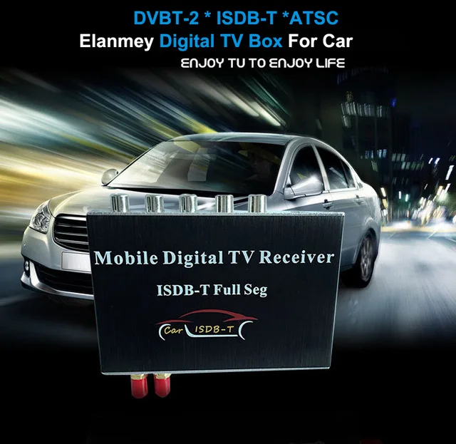 Digital Car TV receiver HD for vehicle ATSC DVBT isdb t car dvd DVB T2
