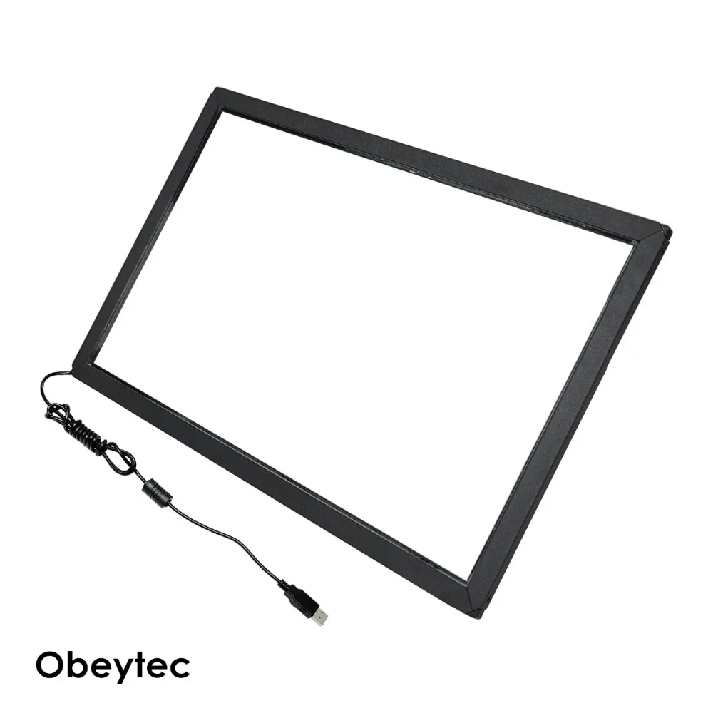 Obeytec 2" инфракрасный сенсорный датчик, широкая рамка со стеклом, 6 точек, пыленепроницаемый, антивандальный, анти-солнце для дисплея, монитор