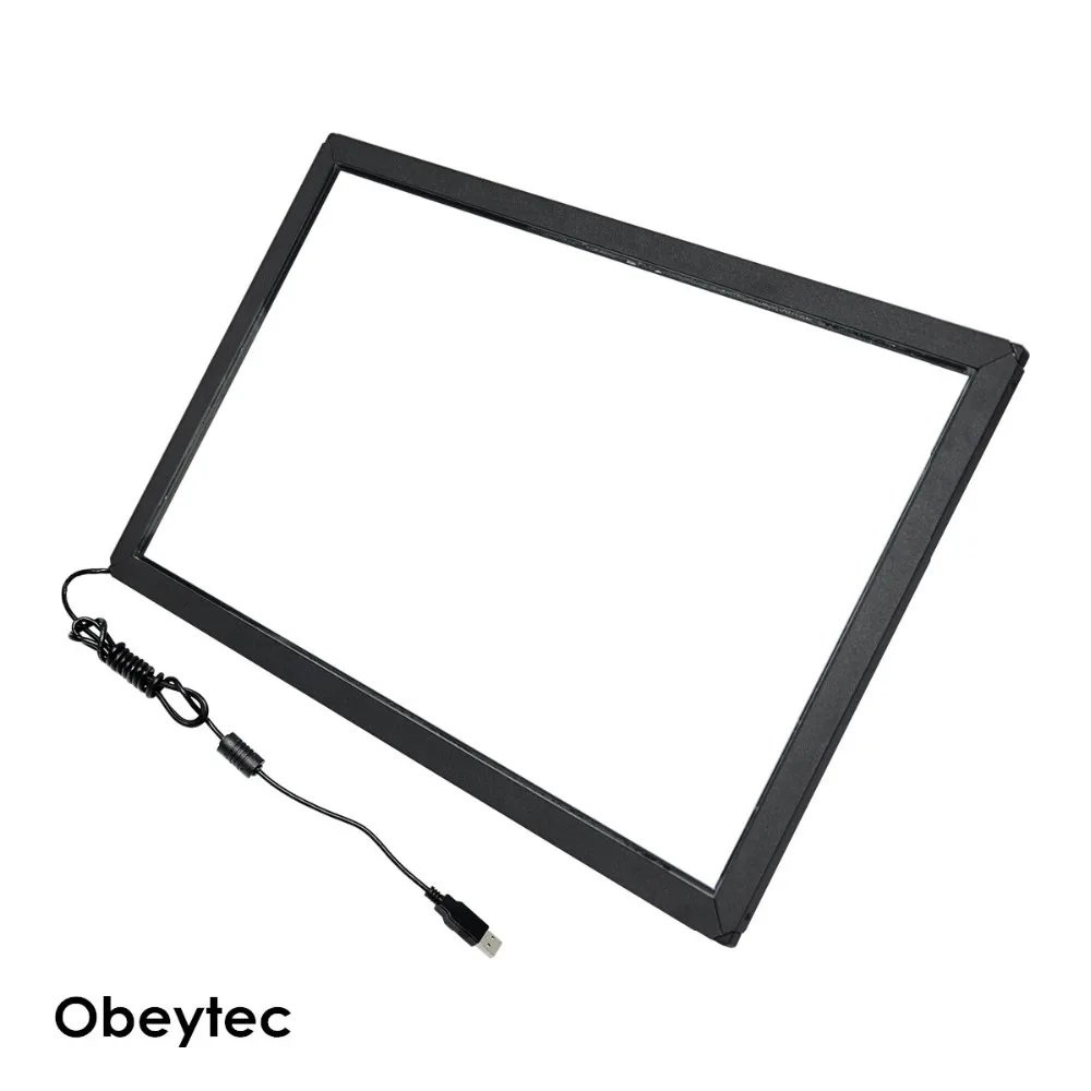 23 дюймовый инфракрасный сенсорный датчик Obeytec широкая рамка со стеклом 6 точек