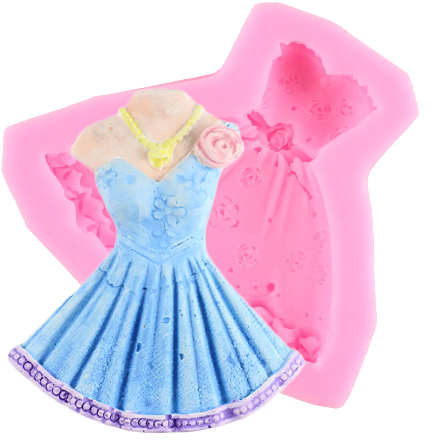 

Skirt Dress Shaped Silicone Cake Mold Kitchen Baking Mold Chocolate Silicone Mold Soap Sugar Craft Fondant Cake Tools