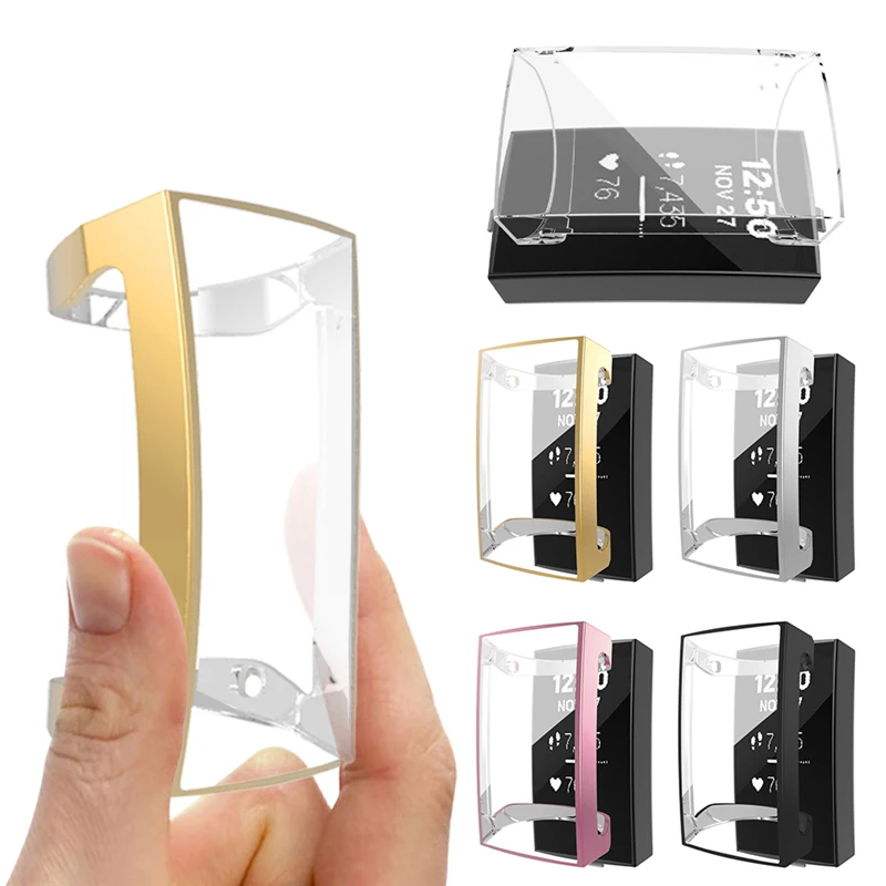 

360 full screen protector case for Fitbit Charge 3 cover on the Fit Bit Charge3 Wrist Band Bracelet replacement protective coqu