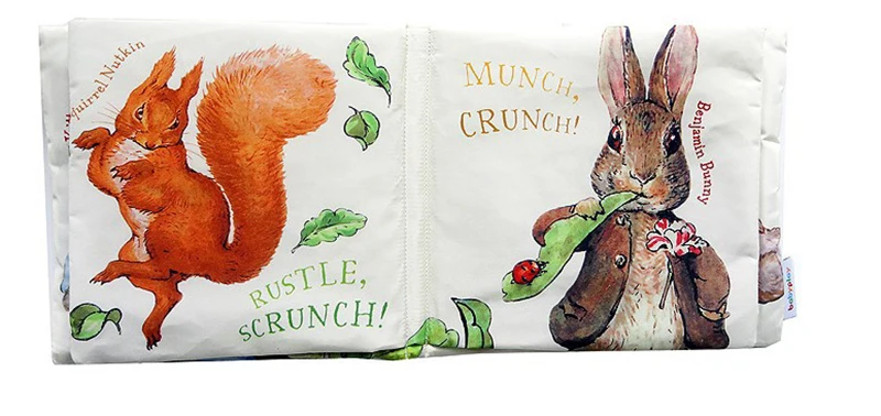 Мягкий Кролик Питер ткань для маленьких мальчиков девочек книги Bunny Infant Развивающая погремушка игрушки тихий книга Подарок для ребенка 0-12