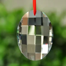 H& D 76 мм прозрачные овальные Висячие кристаллы для люстры призмы фэн шуй орнамент дома Свадебные украшения, аксессуары