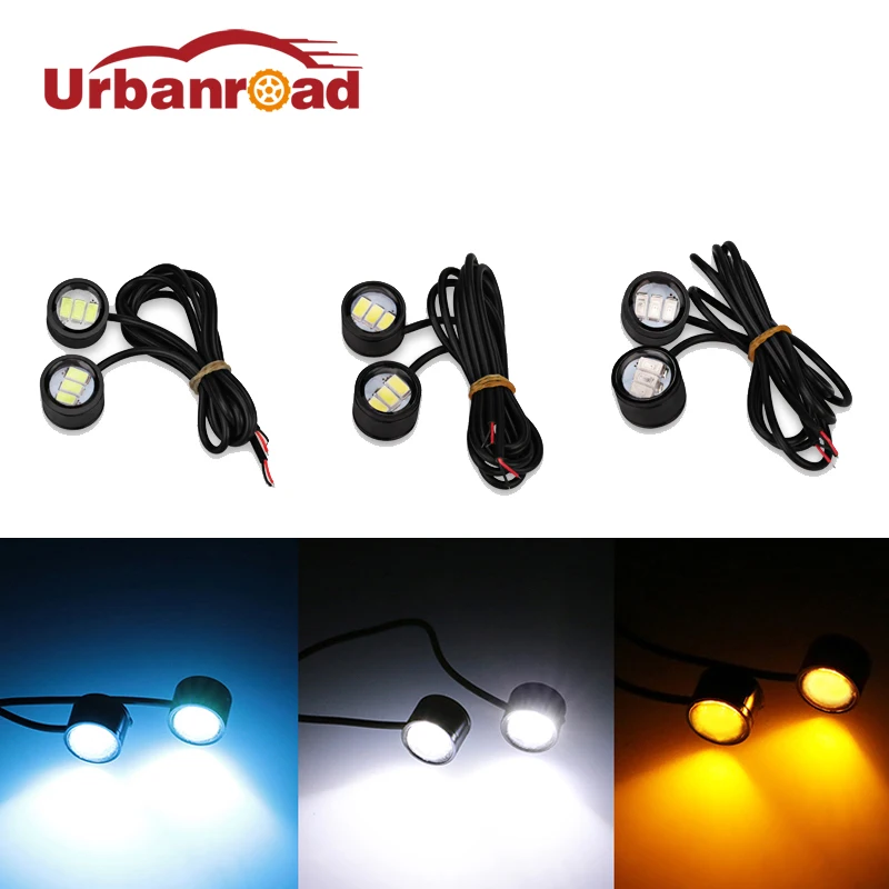 2PCS/Pair 12v Motorcycle Led Strobe Flash Warning Light Moto Motorcycle