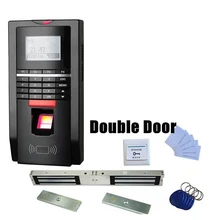 Биометрическая система контроля доступа к двери с отпечатком пальца TCP/IP комплект контроля времени отпечатков пальцев двери вход+ 280 кг 600Lbs магнитный замок