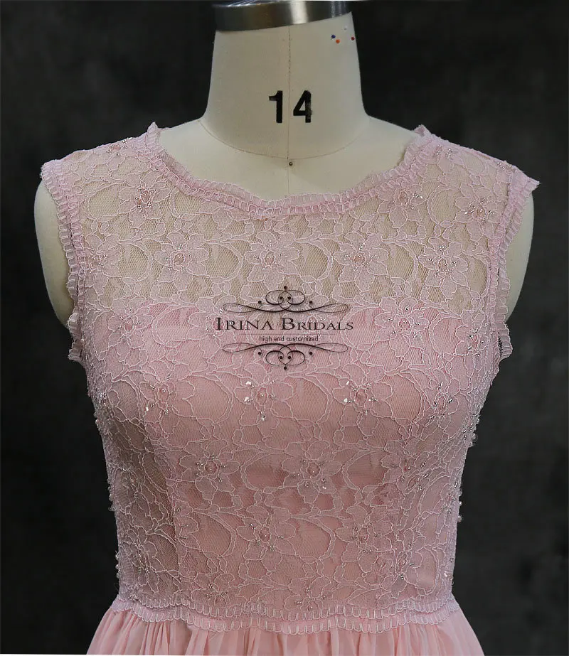 Кружевное пляжное платье Irina Bridals повседневное шифоновое в пол с рукавами