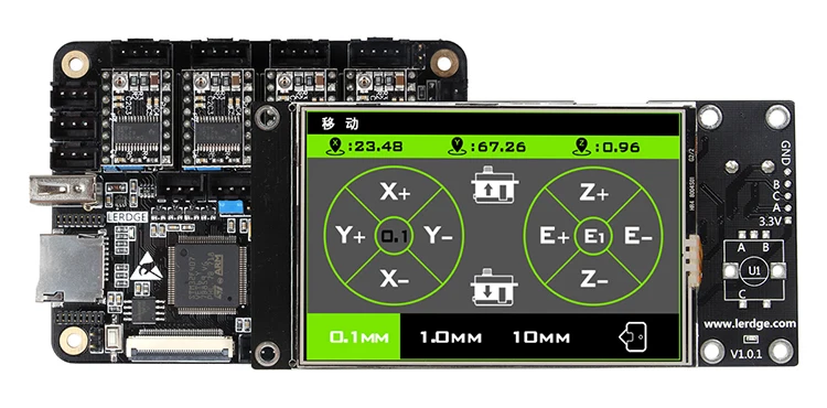 Placa de Peça Toque para Faça Placa + 3.5 Impressora Braço Lerdge x Controlador Tft Tela Você Mesmo Reprap Ultimaker Kit 3d 32bit 4 High Quality Computador e Escritório