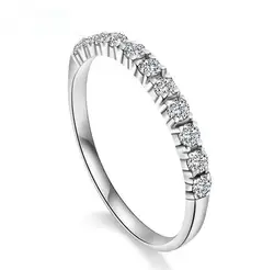 2017 новое поступление супер блестящие циркон и серебро 925 женский свадебные кольца женские ювелирные изделия Оптовая доставка