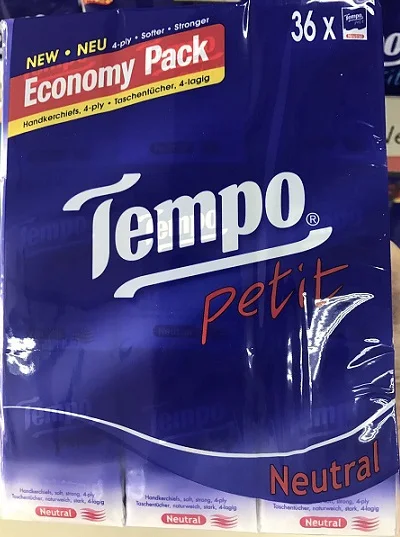 

Tempo citrus blossom Petit Facial tissue x 36pcs (5 flavors)