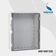 600*400*220 прозрачная крышка/крышка водонепроницаемый корпус для электроники с замком ПК материал пластиковый замок для корпуса SP-PCT-604022