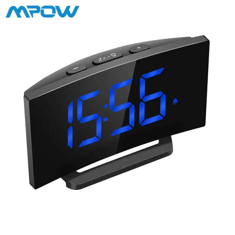 

Mpow HM251 3.75 inch LED Display Digital Alarm Clocks With Snooze Function 3 Adjustable Alarm Sounds For Bedroom Kitchen Office