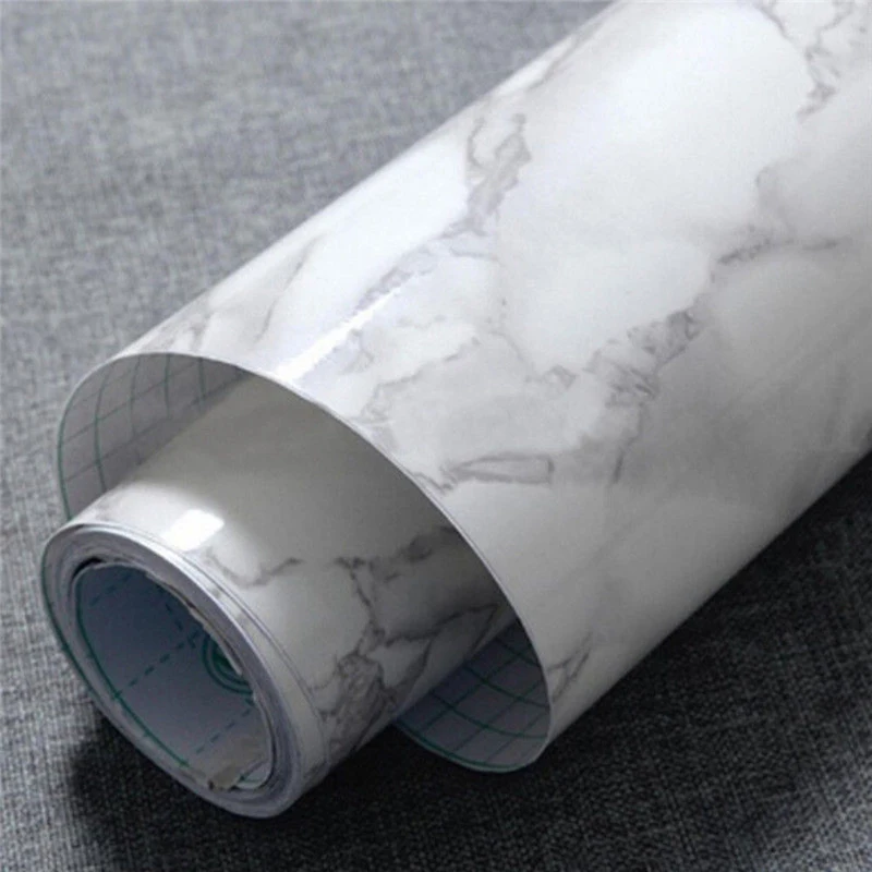 1 x Self Adhesive Marble Effect Contact Paper Film Wall Covering Peel-Stick Decor