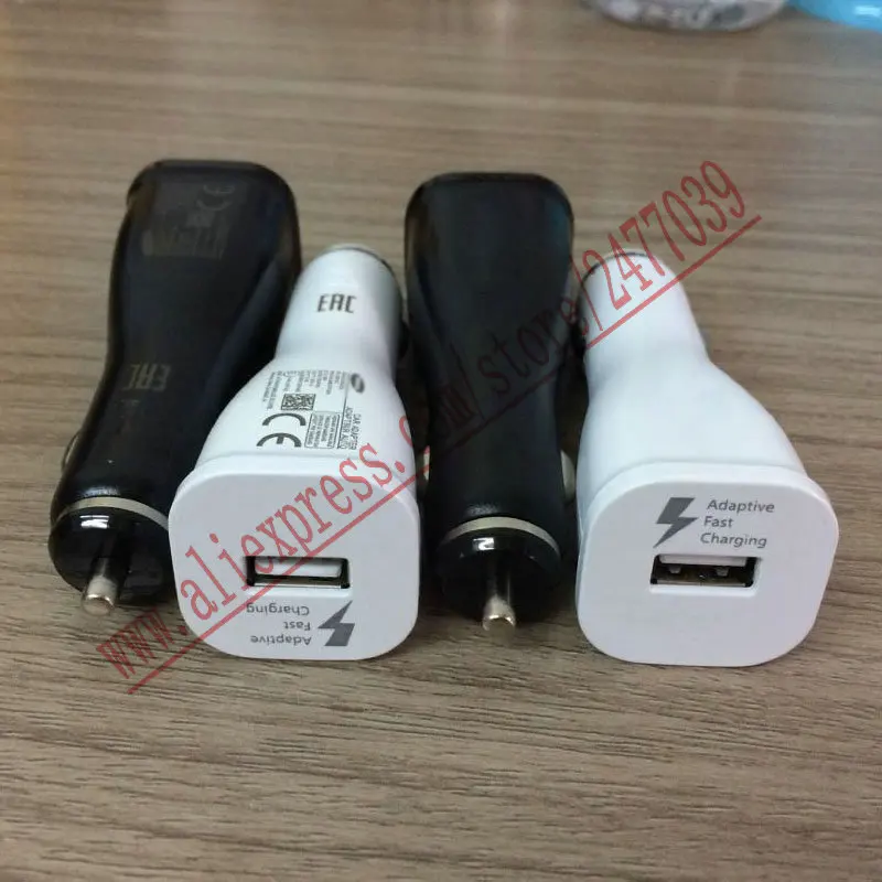 

100Pcs/Lot Original Quality 15W 9V-1.67A or 5V-2A USB Fast Car Charger Adapter For samsung S6 S7 Edge Note 5 100% Fast Charging