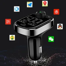 Беспроводной автомобильный Bluetooth fm-передатчик двойной зарядное устройство USB AUX вход TF карта Transmisor дропшиппинг 3,4