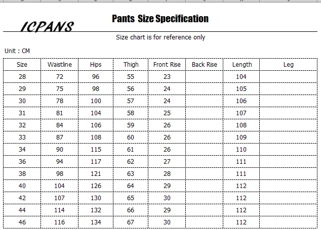 ICPANS 8 Multi Pocket Work pants Military Tactical Cargo Pants Men Black Plus Size 40 42 44 46 Overalls Casual Trousers Men