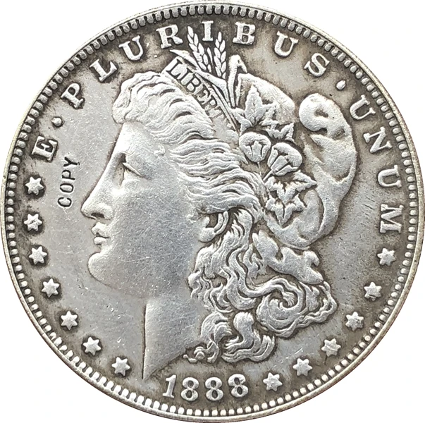 Копия монеты доллара США Моргана 1888-S | Дом и сад