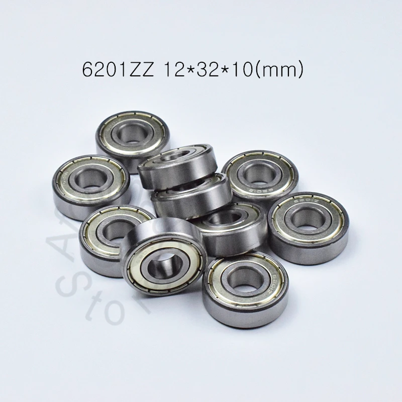 6201ZZ 12*32*10 (мм) 1 шт подшипники ABEC 5 металлическое уплотнительное 6201 6201Z конический