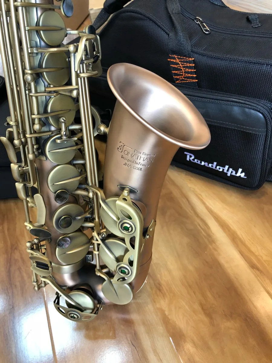 France Jonathan JNA-680L High Quality Brush Lacquer Red Copper Alto Saxophone E Flat Brass Instruments ► Photo 1/6