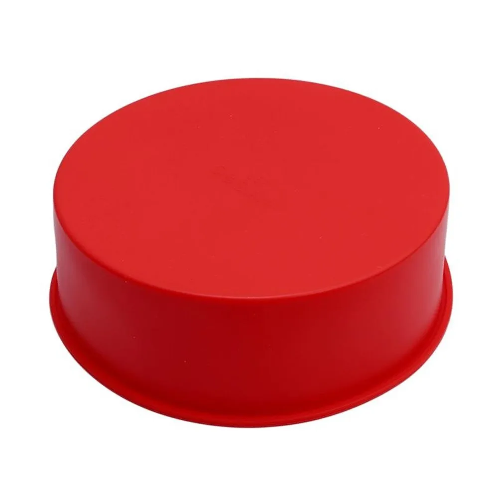 Силиконовая форма для торта, круглая красная силиконовая форма для торта, форма для кексов, пицца выпечка, форма для выпечки, инструмент для выпечки, кухонные инструменты для приготовления пищи