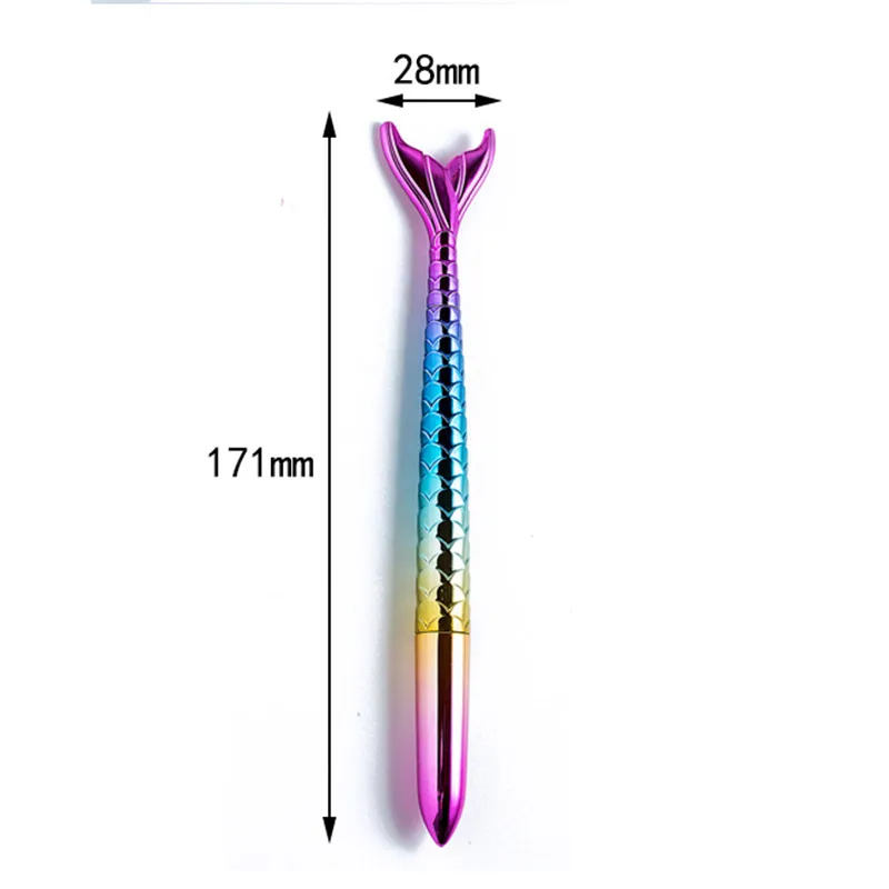 Delvtcvh 5 шт./компл. Творческий Русалка 1,0 мм шариковая ручка с синими чернилами Шариковая ручка подпись в офисе ручка школьников написание