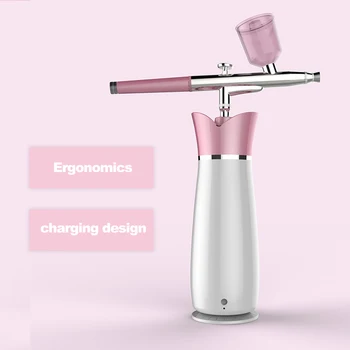 

Facial Oxygen Water Injection Machine Nano-hudrating SPA Machine for Skin Whitening Facial Moisturizing Pink EU Type