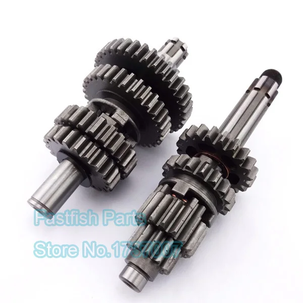 YX150 Main Shaft And Counter Transmission Gear Box Main Counter Shafts